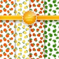 Seamless Pattern with Fruit Background