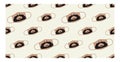 Seamless pattern of funny masks in mask design.