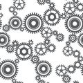 Seamless pattern of gear wheels Royalty Free Stock Photo