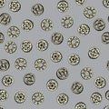 Seamless pattern with gears ,Steampunk style background