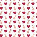 Seamless pattern with gender signs