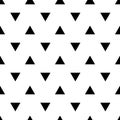 Seamless pattern geometric black triangle is nice Royalty Free Stock Photo