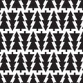 Seamless pattern geometric.Black and white background