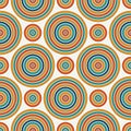 Seamless pattern with geometric figures. Repeated circles wallpaper. Abstract background with bright colors vortexes Royalty Free Stock Photo