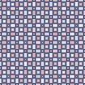 Seamless pattern with geometric figures. Repeated squares ornamental abstract background. Checkered wallpaper. Royalty Free Stock Photo