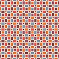Seamless pattern with geometric figures. Repeated squares ornamental abstract background. Checkered wallpaper. Royalty Free Stock Photo