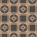 Seamless pattern with geometric forn. Art deco Royalty Free Stock Photo