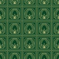 Seamless pattern with geometric forn. Art deco Royalty Free Stock Photo