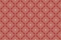 Seamless pattern. Geometric, octagonal and knitting rounded diamonds in white and light, dark red colors