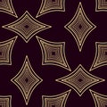 Seamless pattern with geometric ornament