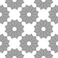 Seamless pattern with geometric ornament. Vector illustration isolated on white background. Royalty Free Stock Photo
