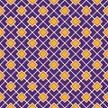Seamless pattern with geometric ornament. Vivid diagonal square chain abstract background. Bright mosaic wallpaper.
