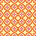 Seamless pattern, geometric pattern, abstract, rounds pattern. Modern stylish texture, pattern with orange and pink ornament Royalty Free Stock Photo