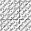 Seamless pattern of geometric shapes. Linear background template for wallpapers, covers, banners, screensavers