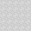 Seamless pattern of geometric shapes. Linear background template
