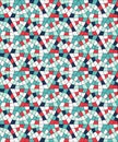 Seamless pattern from geometric shapes. Stained glass from polygons. Royalty Free Stock Photo