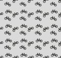 Seamless pattern with geometric shapes and symbols