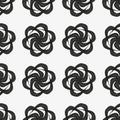 Seamless pattern with geometric shapes and symbols