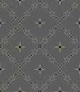 Seamless pattern with geometric shapes and symbols