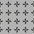 Seamless pattern with geometric shapes and symbols