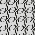 Seamless pattern with geometric shapes and symbols