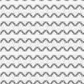 Seamless pattern with geometric shapes and symbols