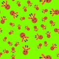 Seamless pattern of giraffe head Royalty Free Stock Photo