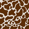 Seamless pattern with giraffe skin imitation. Contemporary minimal repeat vector ornament.