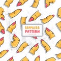 Seamless Pattern with Girl Finger