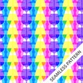 Seamless pattern with glasses Royalty Free Stock Photo