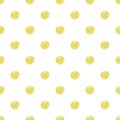 Gold Painted Marker Dots Seamless Pattern