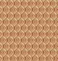 Seamless pattern with golden circles