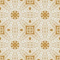 Vector ornamental ethnic style seamless pattern background.