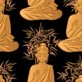 Sitting Buddha pattern
