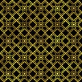 Seamless pattern. Golden vector fashion background Royalty Free Stock Photo