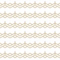 Seamless pattern with golden stripes ornament