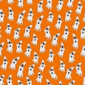 Seamless pattern with gosts Royalty Free Stock Photo