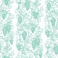 Seamless pattern with grape vine. Royalty Free Stock Photo