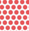 Seamless pattern with grapefruits Royalty Free Stock Photo