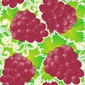 Seamless pattern of grapes