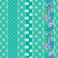 Seamless pattern graphic ornament. Floral stylish background. Re Royalty Free Stock Photo