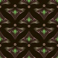Seamless pattern graphic ornament. Floral stylish background. Vector repeating texture Royalty Free Stock Photo