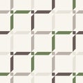 Seamless pattern in gray brown white green colors. Geometrical forms: triangle square rectangle. Royalty Free Stock Photo