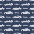 Seamless pattern with cars Royalty Free Stock Photo