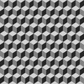 Seamless pattern of gray cubes