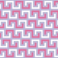 Greek key ethnic seamless pattern with meander form