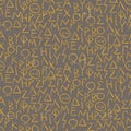 Seamless pattern with greel letters on the wall Royalty Free Stock Photo