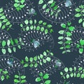 Basil and paisley pattern