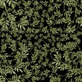 Seamless pattern green leaves floral texture 8