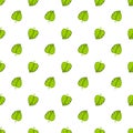 Seamless pattern with green tree leafs up and down Royalty Free Stock Photo